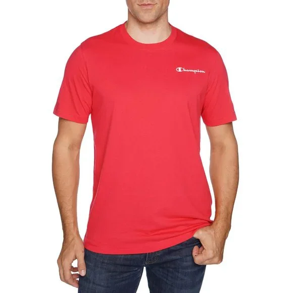 Champion Shirts Champion Mens Short Sleeve Graphic Tee Red